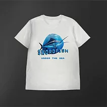 翡冷翠文創海洋 T恤｜《劍魚》(S-XL) M 白色