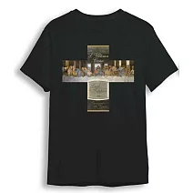 翡冷翠文創藝術T恤｜達文西《最後的晚餐》(S-XL) M 黑色