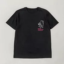 翡冷翠文創波隆那T恤｜《河豚嚇一跳(貓)》(S-XL) L 黑色