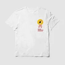 翡冷翠文創波隆那 童裝T恤｜《貝諾(黃狗)》白(120CM)