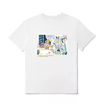 翡冷翠文創波隆那X無字繪本 T恤｜《泡泡糖第五大街》(S-XL) M 白