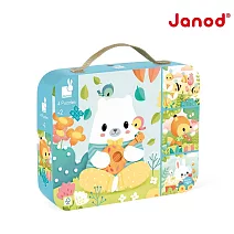 【法國Janod】4合1拼圖-小熊的朋友