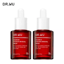 DR.WU 杏仁酸亮白煥膚精華18％30ML(小紅瓶)_2入組
