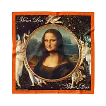 翡冷翠文創文藝復興中絲巾｜達文西《蒙娜麗莎》