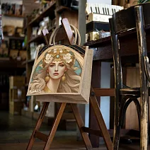 翡冷翠文創藝術棉麻手提袋｜GAIA《深邃魅力》