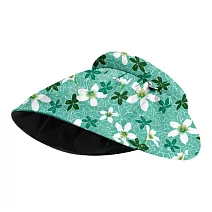 翡冷翠文創客家兩用遮陽帽｜《Hakka油桐花》綠