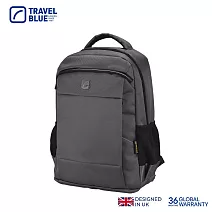 【Travel Blue 藍旅】XPERT款 筆電後背包-黑 筆電包/防水電腦包/雙肩包/商務背包 TB3051 灰色
