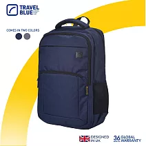 【Travel Blue 藍旅】城市漫遊款背包-海軍藍 (防水電腦包/雙肩包/商務背包/旅行背包) TB3100 海軍藍