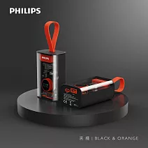PHILIPS 飛利浦 透視外殼行動電源 三色可選 DLP5715C 黑橘