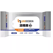 【UNIDESIGN】酒精擦濕巾10抽*3入/串