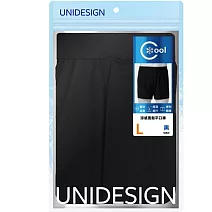 【UNIDESIGN】涼感寬鬆平口褲- L 黑