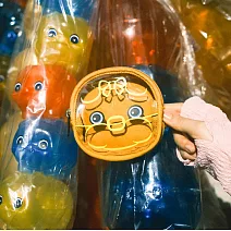 【一帆布包】台味小豬撲滿收納/零錢包- 黃色小豬