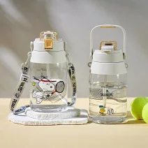 【BLACK HAMMER】SNOOPY運動系列 TRITAN 手提吸管水壺-網球款