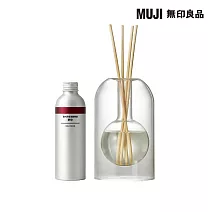 【MUJI 無印良品】空間芬香油/  圓形玻璃組.野玫.200mL