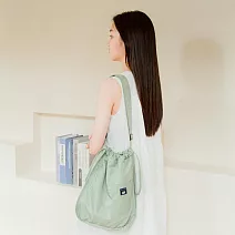 【瀏海樹】BANGS - 肩背束口三用包 - 淺綠