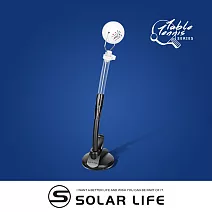 Solar Life 索樂生活 桌球回球訓練器(吸盤/夾台).乒乓練習器 桌球訓練器 桌球自練器 單人乒乓球 練習固定動作 吸盤式訓練器/加贈專用球