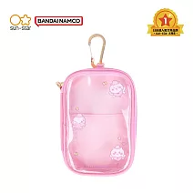 sun-star 隨身萬用扣環透明小掛包 吉伊卡哇粉紅