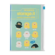 【日本Mark’s】2026 月記事收納手帳B6變型 ‧ Brunch Brother/鴨鴨