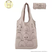 期間限量-3COINS vs. 寶可夢聯名款-大容量可肩背摺疊購物袋