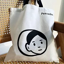 【素包包】肩背包 簡約日系慵懶風文藝青年個性讀書袋(75025) _思想女孩