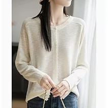 【MsMore】 小香風蕾絲花邊防曬針織空調衫外罩# 125482 FREE 米白色