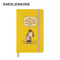 MOLESKINE史努比限量筆記本/佩蒂/L型/黃/橫線