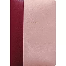 【日本EL COMMUN】2026 橫式週記事手帳B6 ‧ 簡約拼接/粉紅色