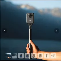 【DJI】OSMO 360暢拍套裝 全景相機/運動相機｜1英吋CMOS｜三電充電盒、隱形自拍桿