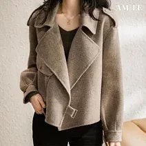 【AMIEE】碎花寬鬆印花撞色休閒襯衫上衣(KDTY-8588) M 圖片色