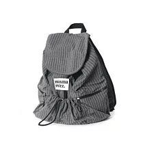 Masmarulez 韓版格紋束口後背包 灰色