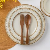 【日本Minoru】Potmum釉燒 陶瓷餐盤16cm