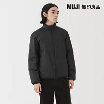 【MUJI 無印良品】男輕量羽絨可攜式立領外套 XL 黑色