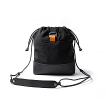 點子包【icleaxbag】山系漫遊小廢包 側背包 防潑水束口包  極簡黑