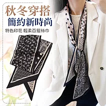 【EZlife】百搭長條絲巾 B款