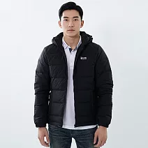 【遊遍天下】男款防風防潑水無車縫保暖羽絨外套(GJ22037) M 黑色