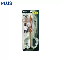 PLUS 限定30度弧線剪刀(鈦+3D 凹面不沾膠)復古色系  復古綠