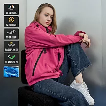 【KISSDIAMOND】G-Pro超能抗風雨輕量極鋒衣(KDFJ-2518) M 玫瑰紅