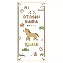 【日本Wa-Life】美濃和紙紅包袋(3枚入) ‧ 休閒風馬