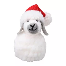 【日本Mark’s】Mocomoco Animal手工毛氈聖誕擺飾 ‧ 兔子/白色