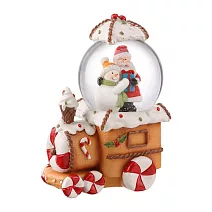 【日本Mark’s】聖誕水晶球S ‧ 薑餅火車造型/聖誕老人與雪人