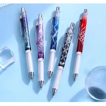 (2支1包)PENTEL 限量江戶切子極速鋼珠筆0.5 連菊紋