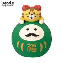 【DECOLE】concombre FUKU福MONO 開運富士山  達摩LOVE貓（綠）