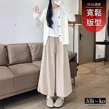 【Jilli~ko】糯米花苞裙褲高腰寬鬆闊腿休閒 J12588  FREE 淺卡