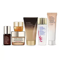 ESTEE LAUDER 雅詩蘭黛 激亮透潤美肌組[潔顏蜜+修護露+膠原霜+眼霜+乖乖乳+原生露]-公司貨