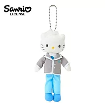 【日本正版授權】三麗鷗 長腿系列 制服造型 玩偶吊飾  - D款