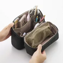 ELECOM BORSA絎縫可立式小物收納包L- 黑