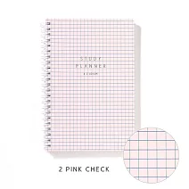 IROHA STUDY PLANNER線圈日計畫筆記本- 粉方格