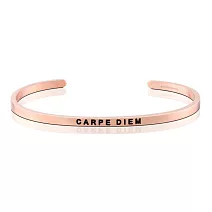 MANTRABAND 美國悄悄話手環 Carpe Diem 把握當下 玫瑰金