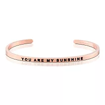 MANTRABAND 美國悄悄話手環 You Are My Sunshine 你是我獨有的陽光 玫瑰金