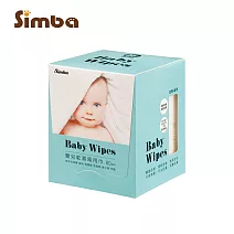 【小獅王辛巴】 嬰兒乾濕兩用巾-80抽 藍色 藍色